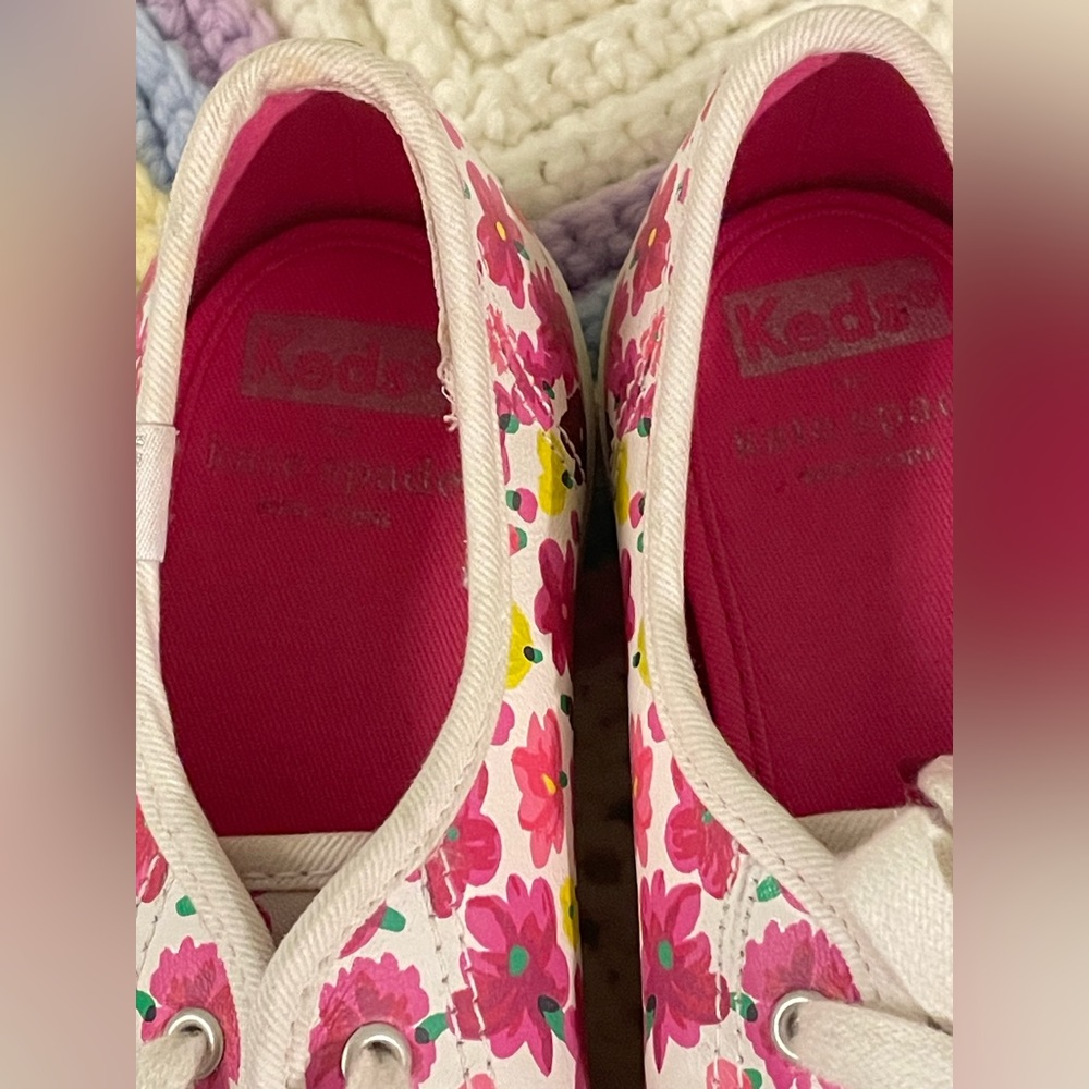 KEDS x Kate Spade Floral Sneakers 7.5 Coastal Grandma - Picture 2 of 5